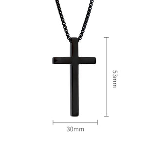 Collar de cruz en acero inoxidable - CRAB.MX