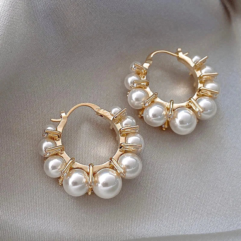 ARETES ARO PERLAS - CRAB.MX