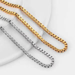 Collar Simple Box Acero Inoxidable 2mm - CRAB.MX