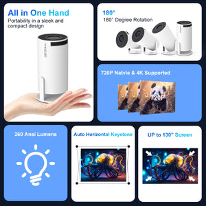 PROYECTOR 4K ANDROID 11 - CRAB.MX