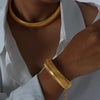 Collar / pulsera grueso para dama o caballero acero inoxidable - CRAB.MX