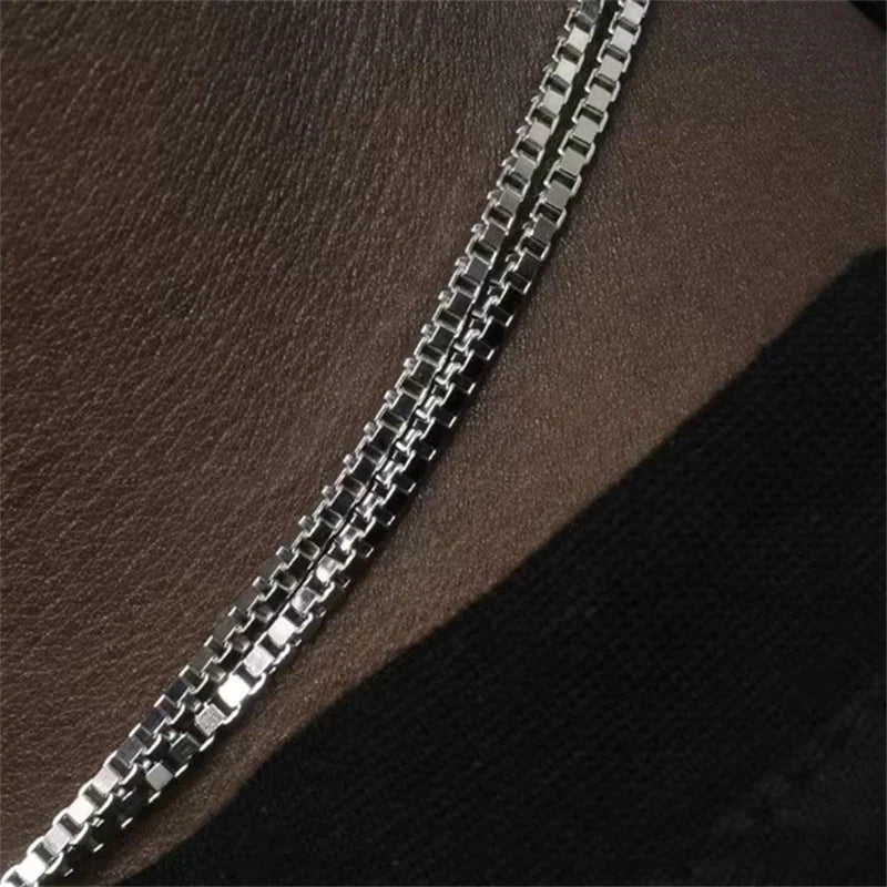 Collar Simple Box Acero Inoxidable 2mm - CRAB.MX