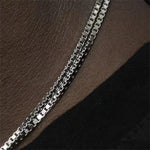 Collar Simple Box Acero Inoxidable 2mm - CRAB.MX